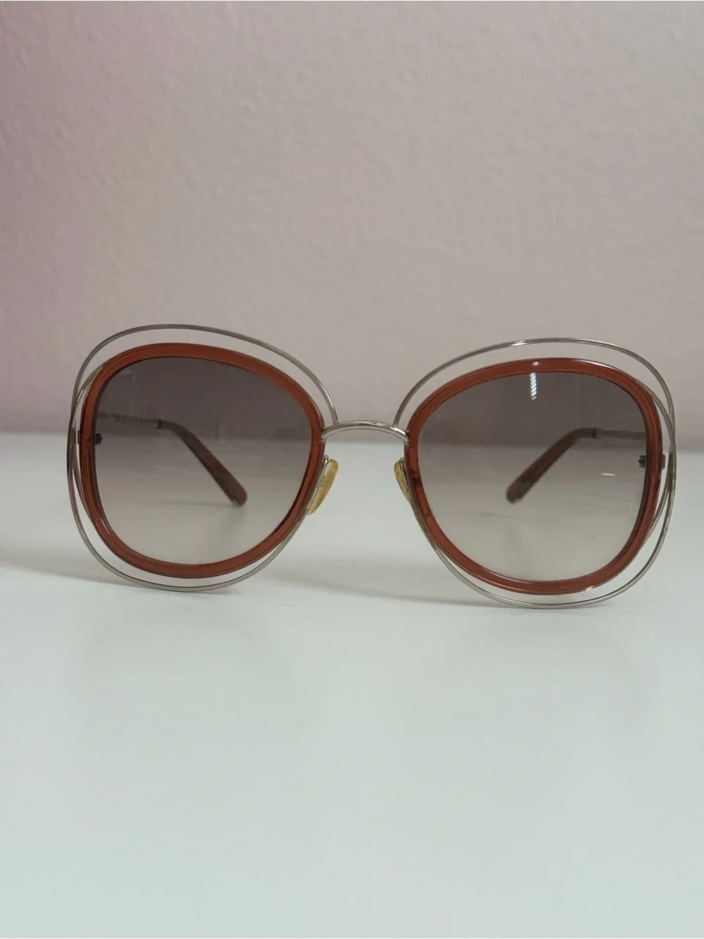Chloé CE711SA Oversized Havana Sunglasses w/ Case